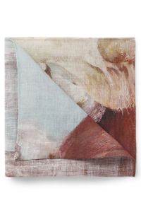 Linen pocket square, Patterned
