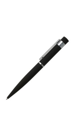 Ballpoint pen in soft-touch black rubber