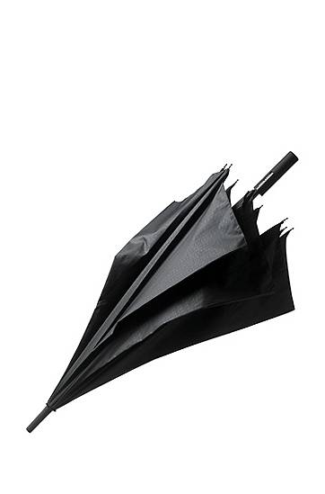 Hugo Boss Black Patterned Golf Umbrella With Fibreglass Frame