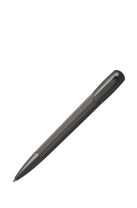Ballpoint pen in plated brass, Dark Grey