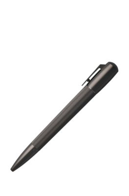 Ballpoint pen in plated brass, Dark Grey