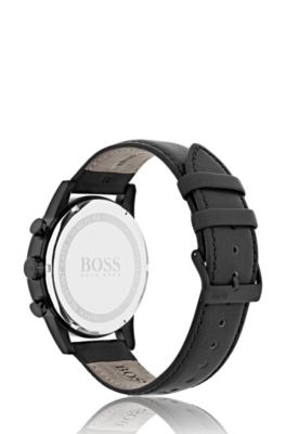 leather hand watch