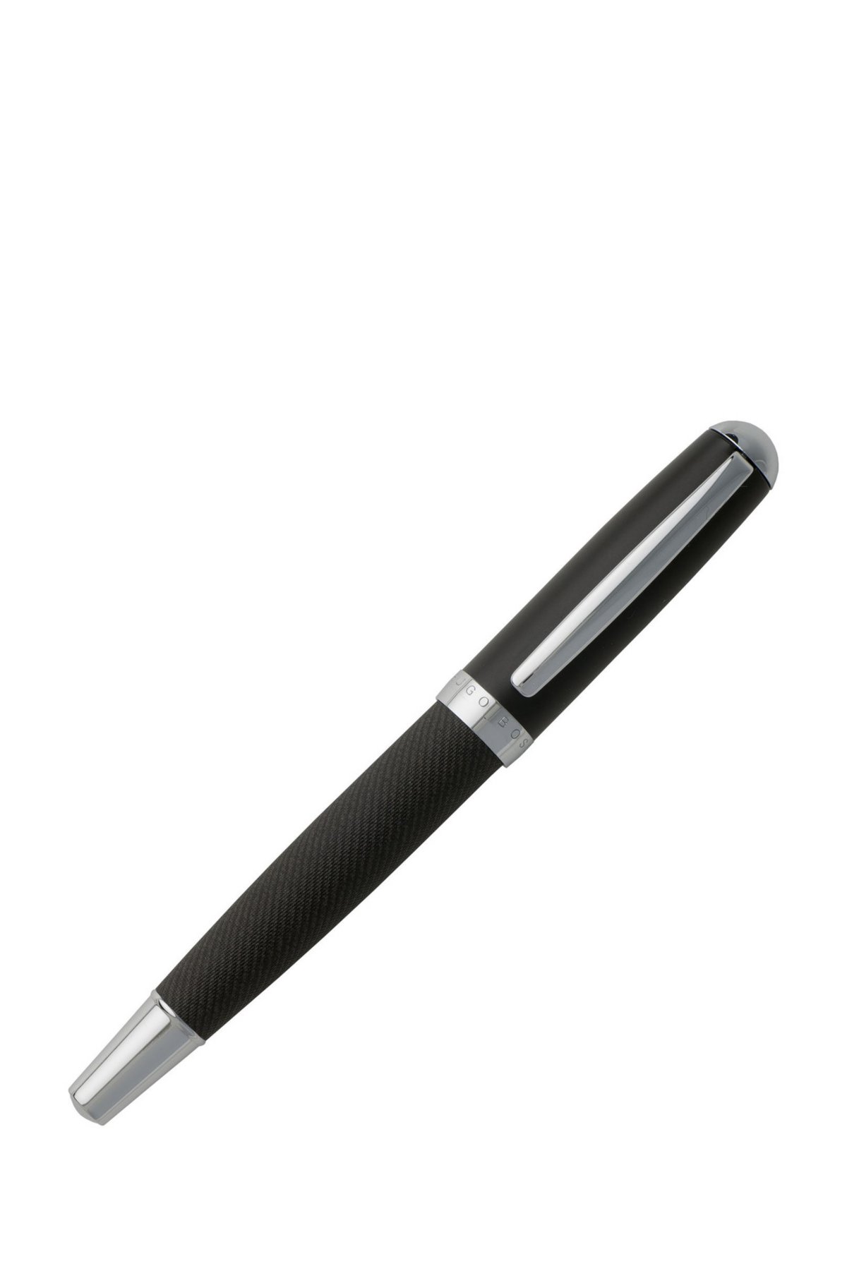 A4 notebook and rollerball pen gift set in dark-grey fabric, Dark Grey