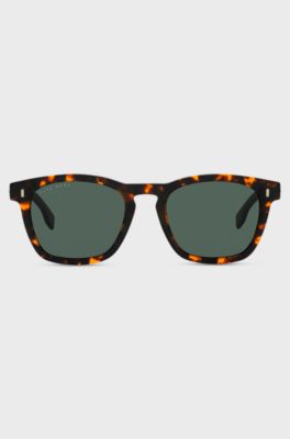 Havana sunglasses in lightweight acetate, Black Patterned