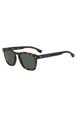 Havana sunglasses in lightweight acetate, Black Patterned