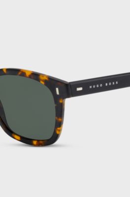 Havana sunglasses in lightweight acetate, Black Patterned