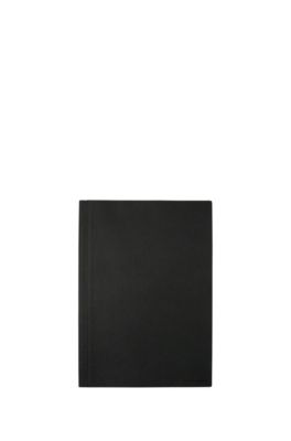 A4 notebook in dark-grey technical fabric