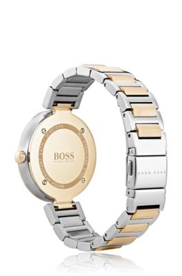 hugo boss women's watch gold