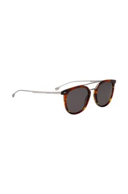 hugo boss gold frame sunglasses