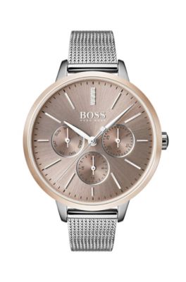 hugo boss mesh bracelet watch