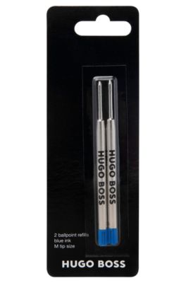 Two-pack of blue-ink ballpoint pen refills, Blue