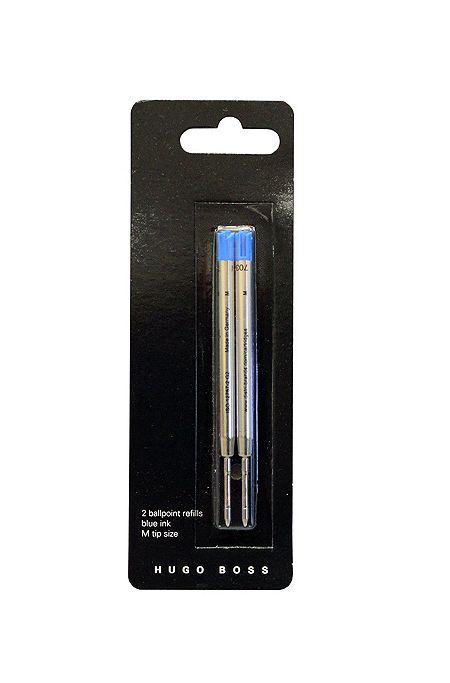 Two-pack of blue-ink ballpoint pen refills, Blue