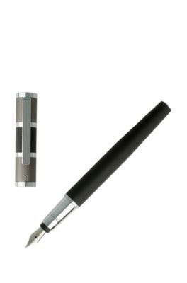BOSS - Matt-black lacquer fountain pen 