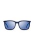 Square sunglasses with multi-layer acetate frames, Dark Blue