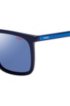 Square sunglasses with multi-layer acetate frames, Dark Blue