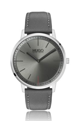 HUGO - Unisex watch with grey dial and 