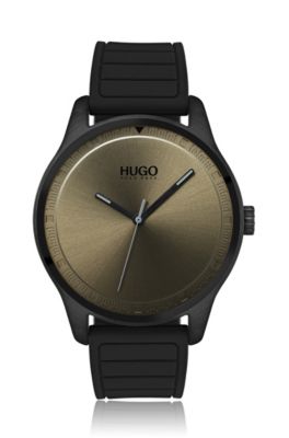 hugo boss silicone watch