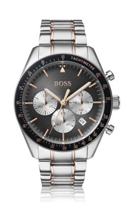 hugo boss grand prix watch rose gold