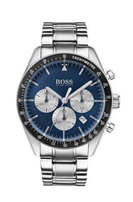 BOSS - Blue-dial chronograph watch with 