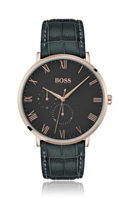 hugo boss leather strap