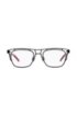 Black metal frame optical glasses with contrast temples, Black