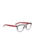 Black metal frame optical glasses with contrast temples, Black
