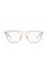 Bi-colour metal frame optical glasses with clear temples, Gold