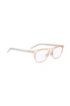 Bi-colour metal frame optical glasses with clear temples, Gold