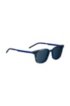 Blue-horn acetate sunglasses with ultra-thin blue temples, Dark Blue