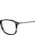 Havana-frame optical glasses with coordinating end tips, Patterned