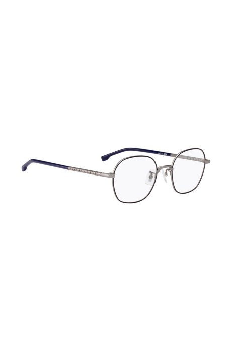 Lightweight optical glasses with tubular beta-titanium temples, Silver
