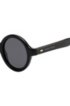 Round sunglasses in black acetate, Black