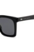 Black-acetate sunglasses with retro-inspired frames, Black