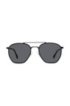 Double-bridge sunglasses with Windsor-rim frames, Black