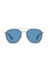 Windsor-rim sunglasses with 3D temples and tonal logo, Blue