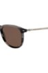 Beta-titanium sunglasses with Havana-effect frames, Patterned