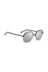 Lightweight sunglasses in titanium with mirrored lenses, Silver