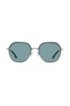 Coloured-lens sunglasses in titanium and acetate, Black
