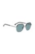 Coloured-lens sunglasses in titanium and acetate, Black