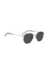 Dark-lens sunglasses in lightweight metal with flexible temples, Black
