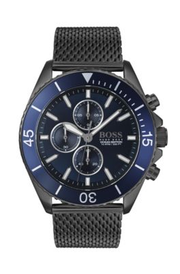 hugo boss blue dial watch