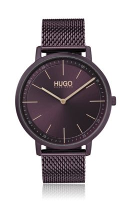 hugo boss watches stainless steel