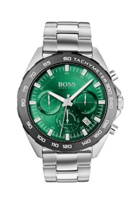 BOSS - Stainless-steel green-dial watch 