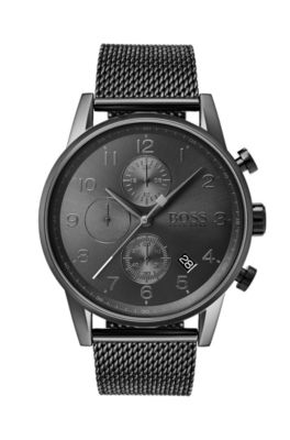 hugo boss metal watch straps