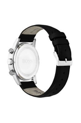 hugo boss watch silver with black face