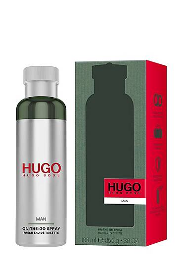 Hugo Man Eau De Toilette On-the-go Spray In Gray