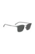 Vintage-inspired sunglasses in matte steel with tubular temples, Dark Grey