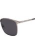 Vintage-inspired sunglasses in matte steel with tubular temples, Dark Grey
