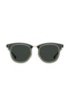 Green sunglasses with double-groove rim, Dark Green