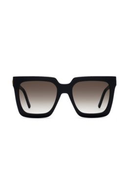 Lightweight sunglasses in black acetate 
